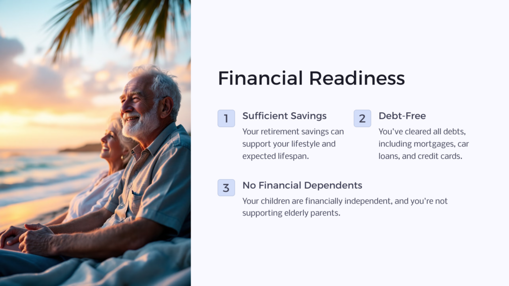 Retirement Financial Readiness infographic