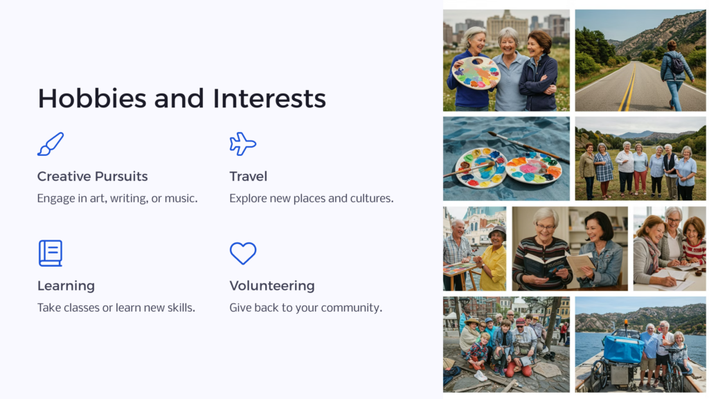 Retirement Hobbies infographic
