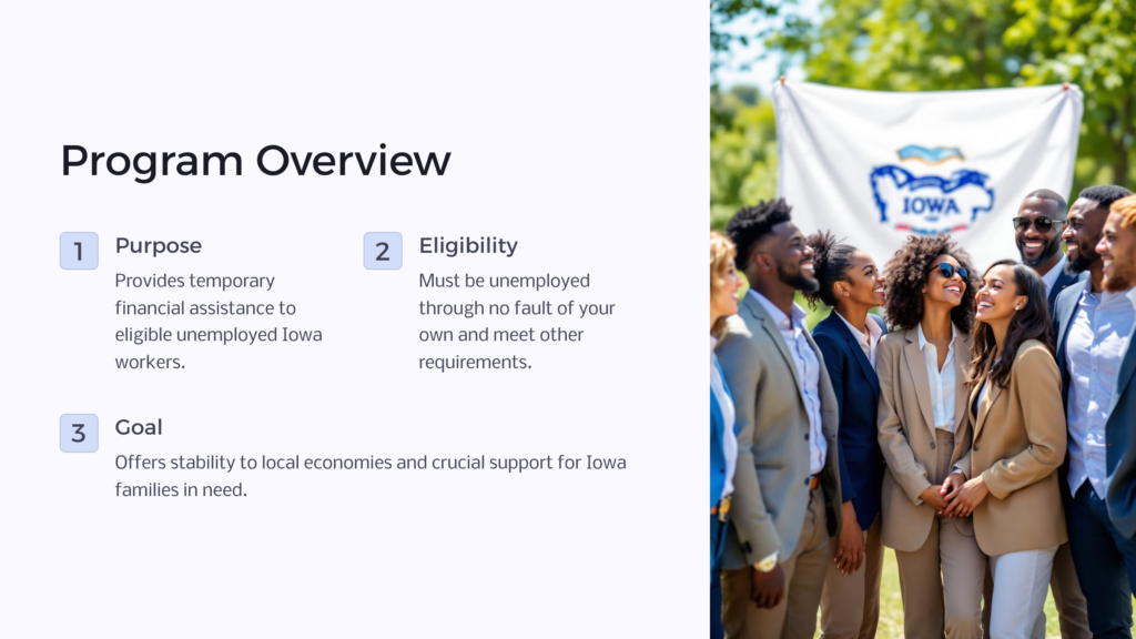 IA Unemployment Program infographic
