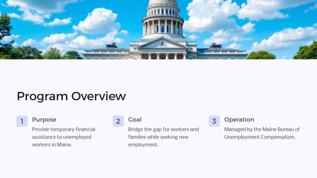 ME Unemployment Program infographic