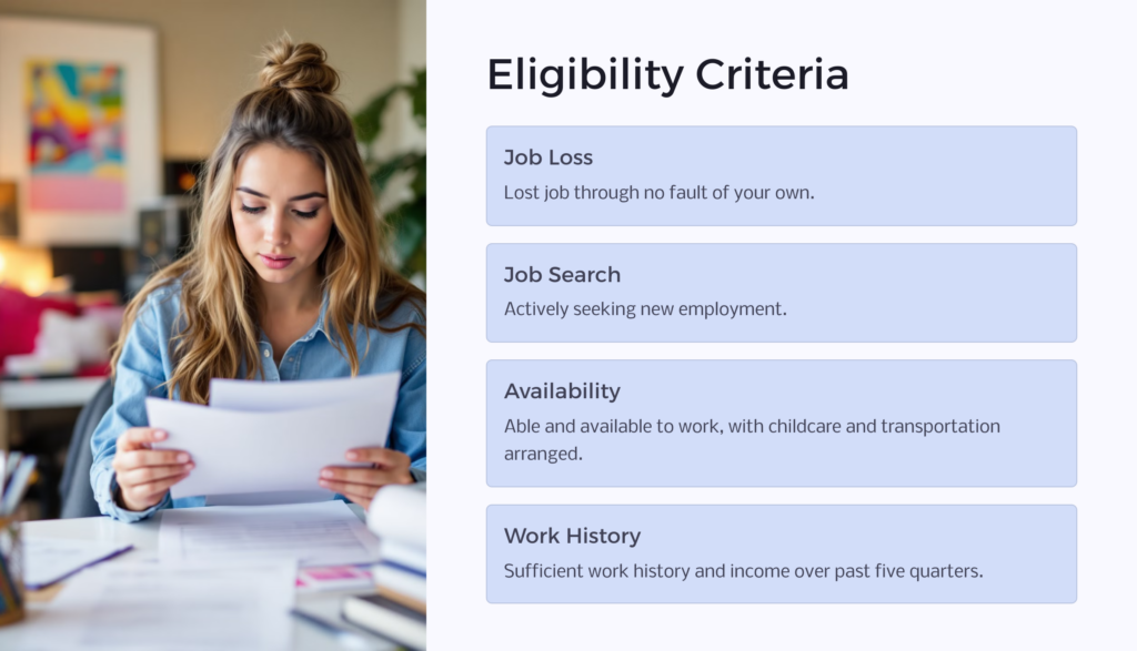 ME Unemployment Eligibility infographic