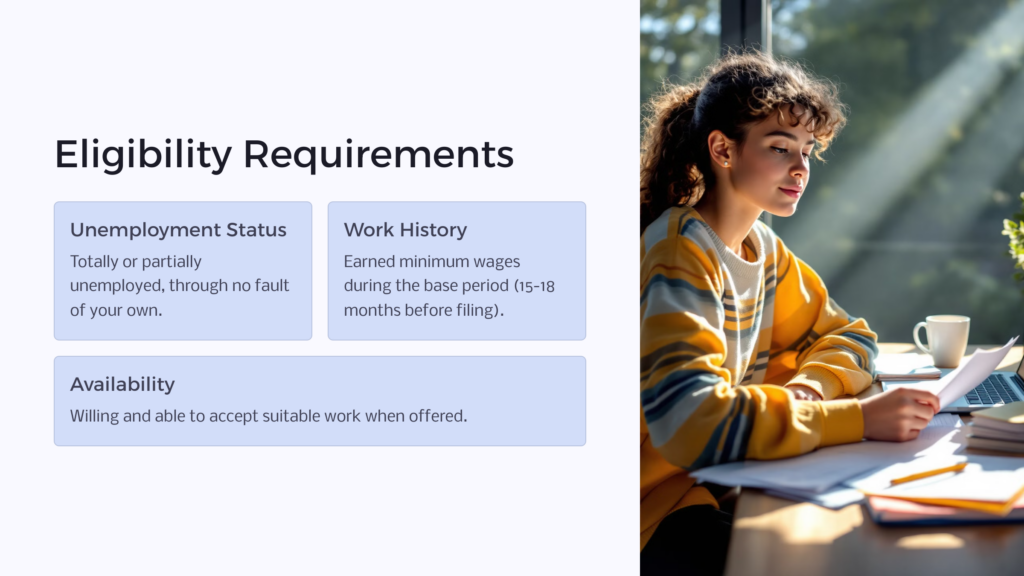 IA Unemployment Eligibility infographic