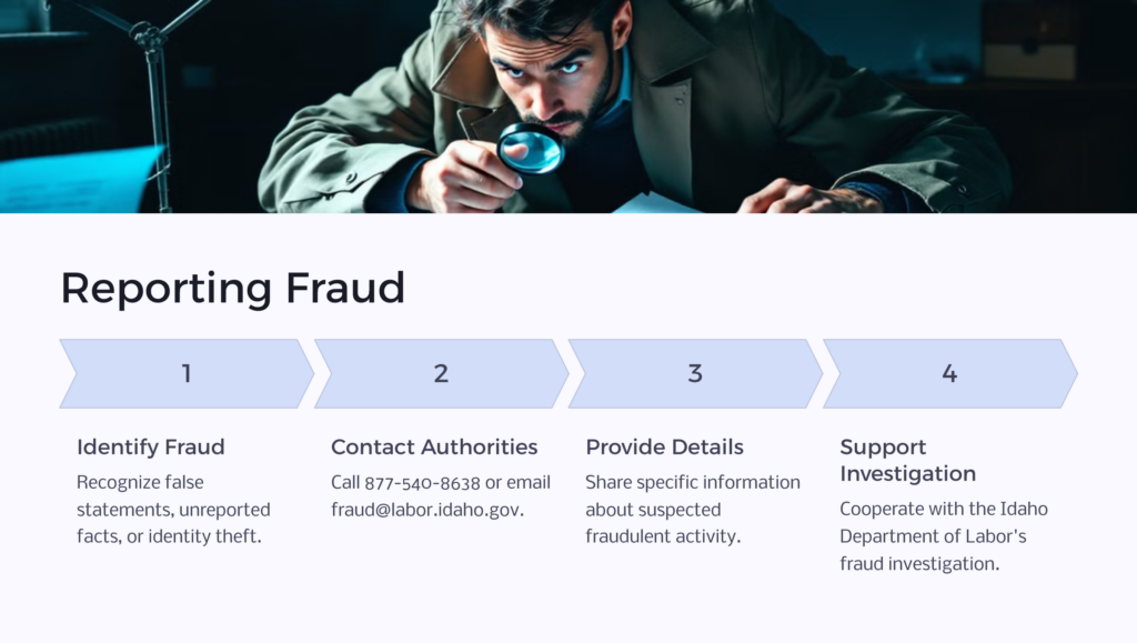 ID Unemployment Fraud infographic