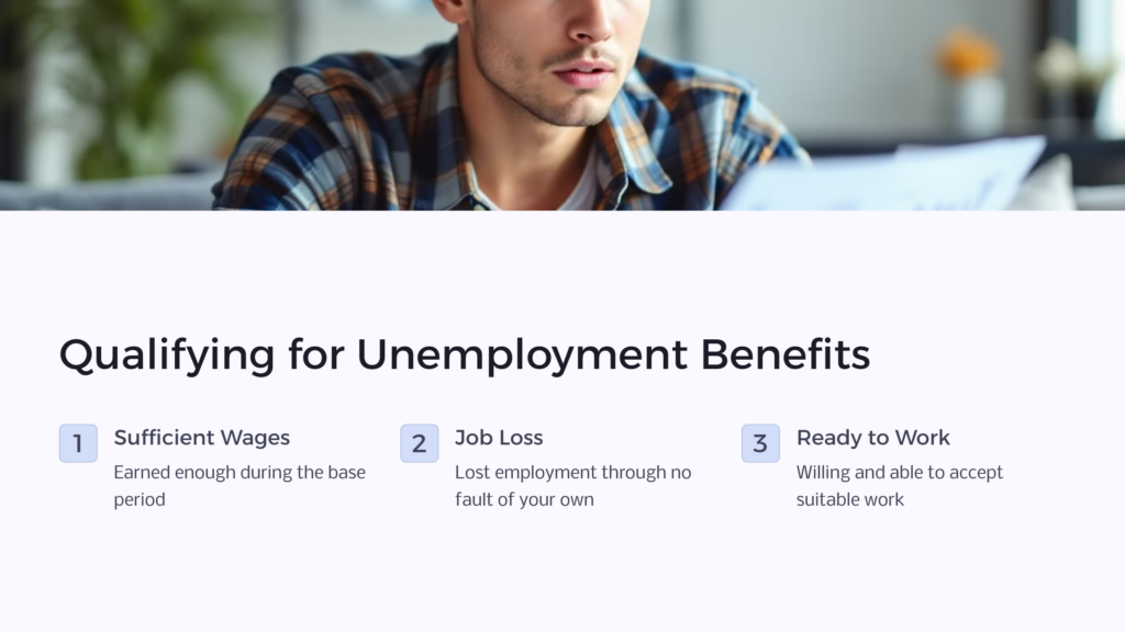 RI Unemployment Eligibility infographic