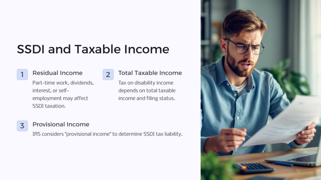 SSDI and Taxable Income infographic