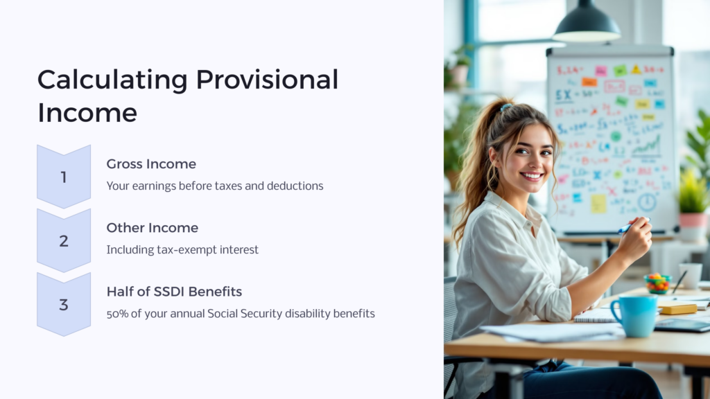 Calculating Provisional Income infographic