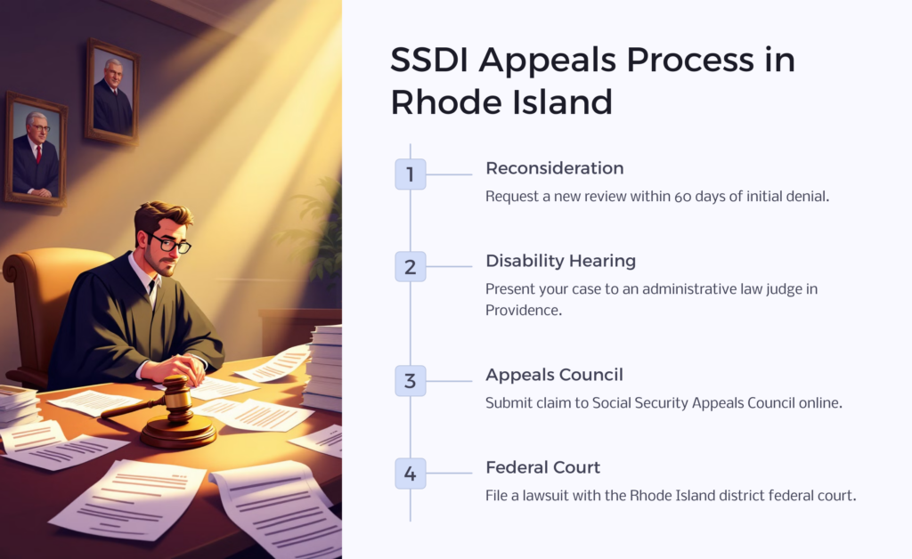 RI SSDI Appeal infographic