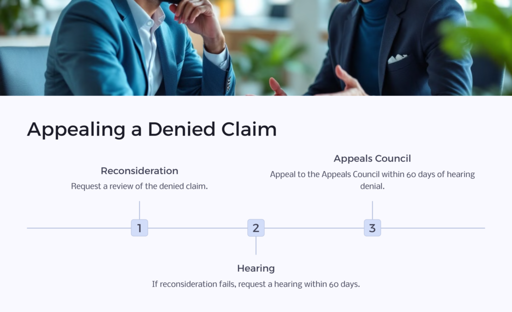 appealing a denied claim infographic