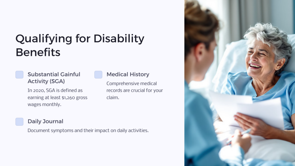 SSDI Qualification infographic