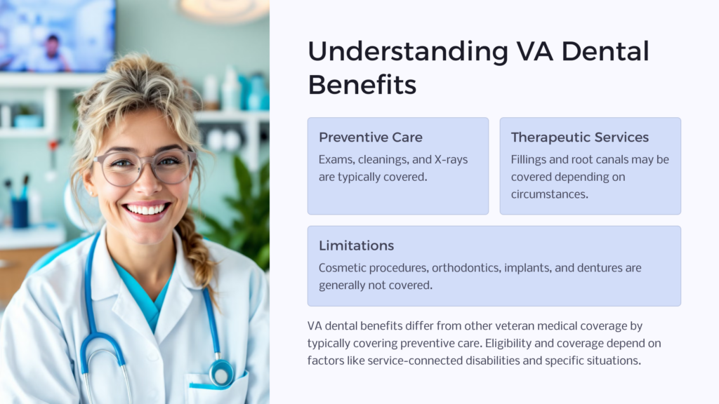 VA Dental Benefits infographic