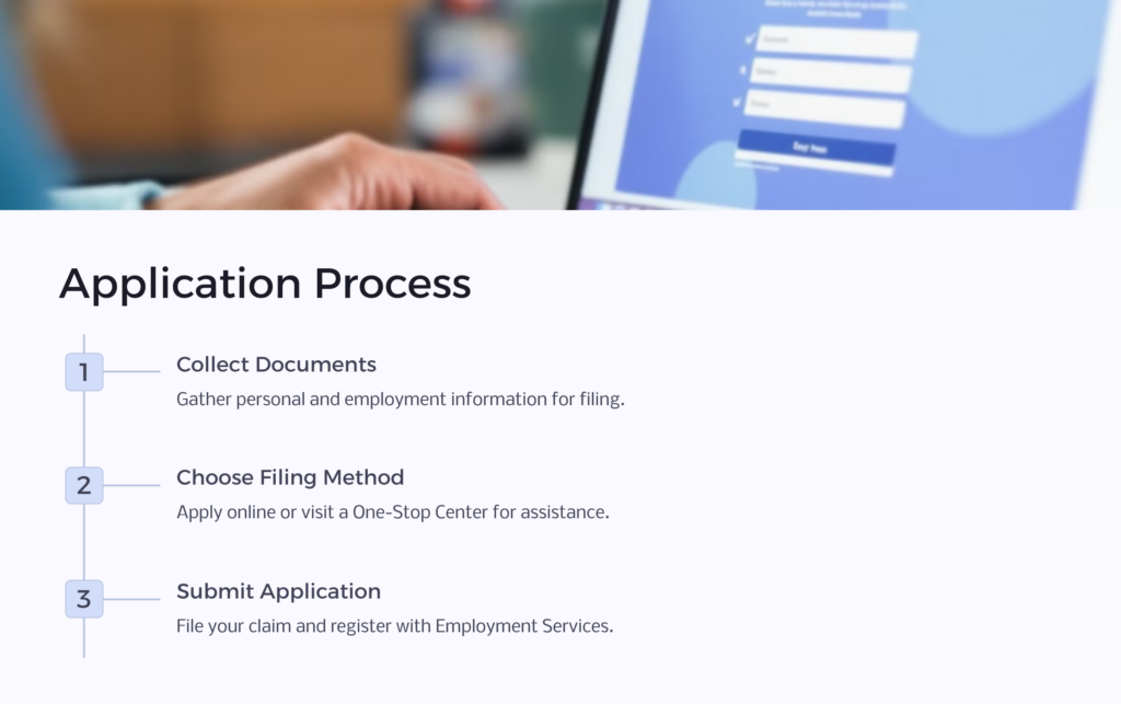 Unemployment Benefits in Arizona Application infographic