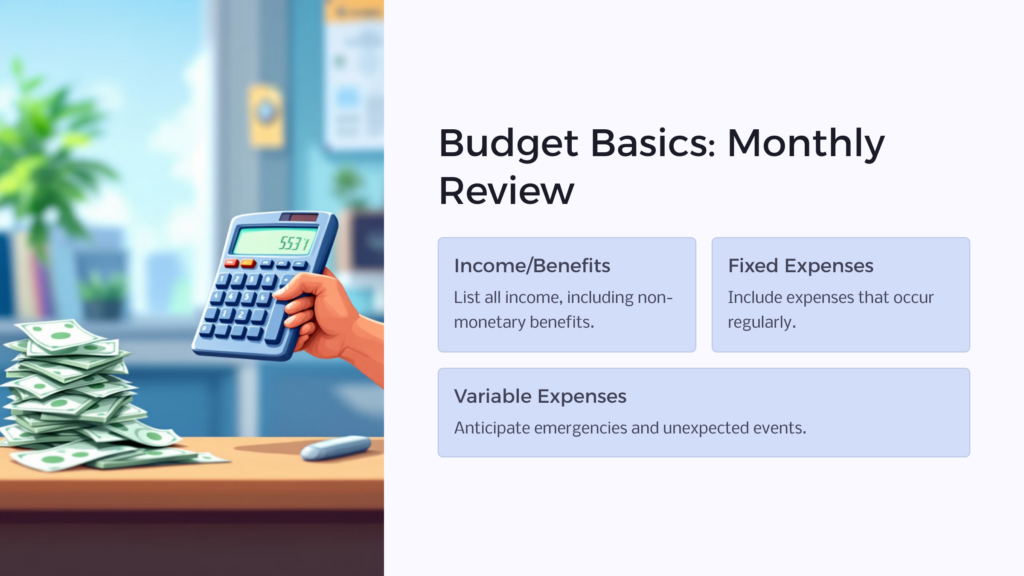 Budget Review infographic