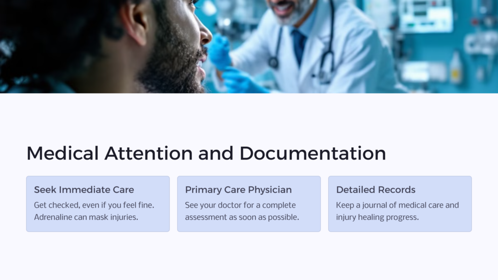 Accident: Medical Attention infographic