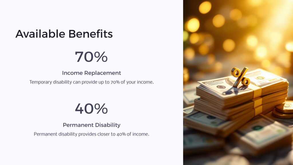Temporary Disability Benefits infographic