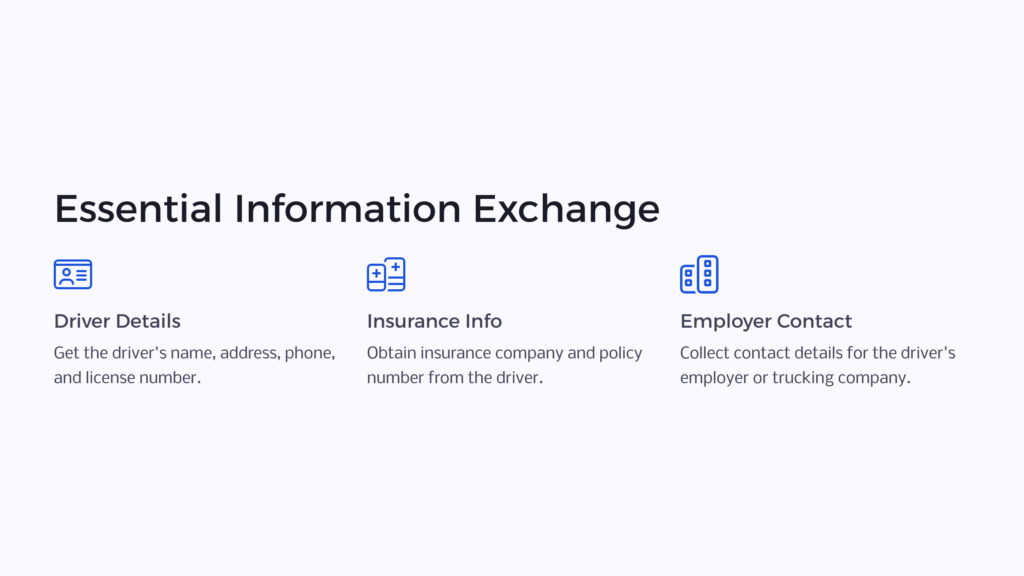 Accident: Information Exchange infographic
