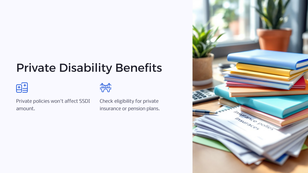 Private Disability Benefits infographic