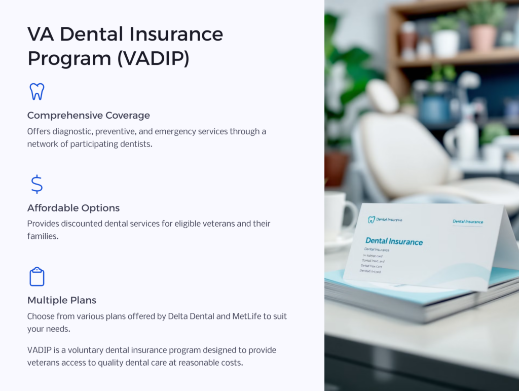 VA Dental Insurance Program infographic