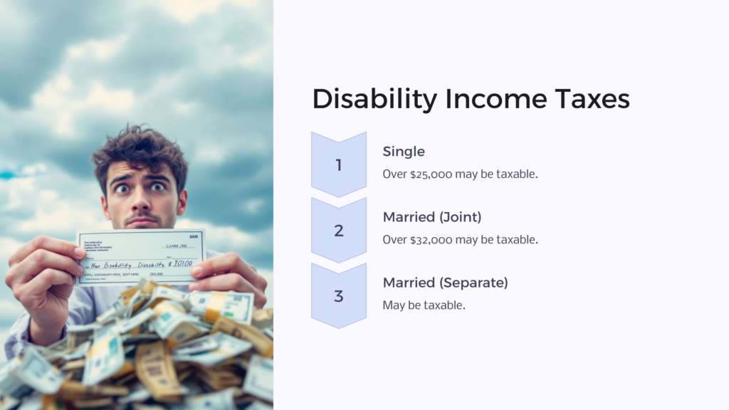 Disability Income Taxes infographic