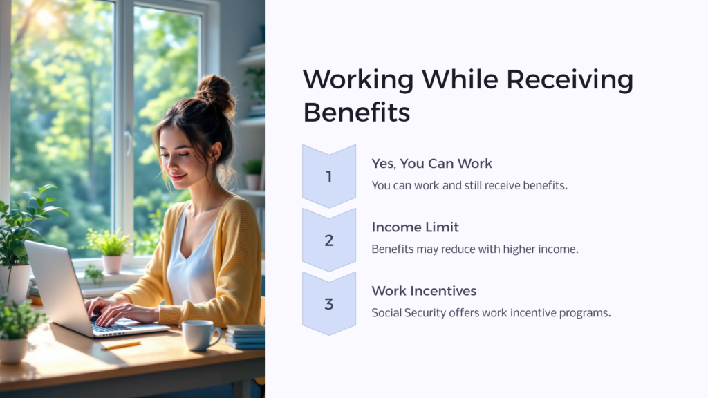 Working with Disability Benefits infographic