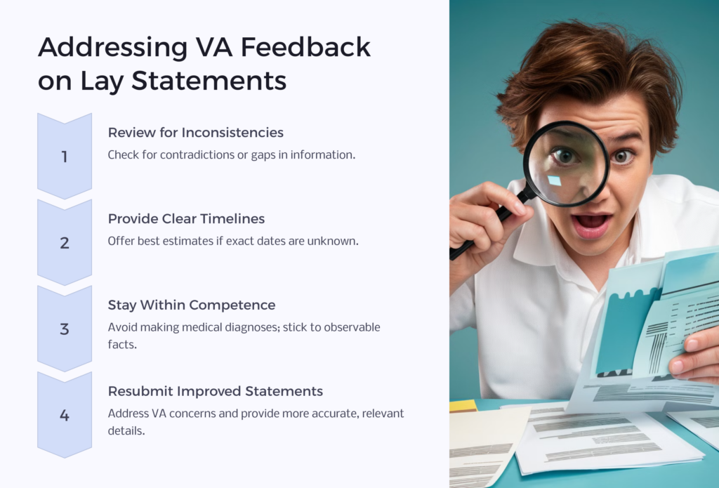 Lay Statement VA Feedback infographic