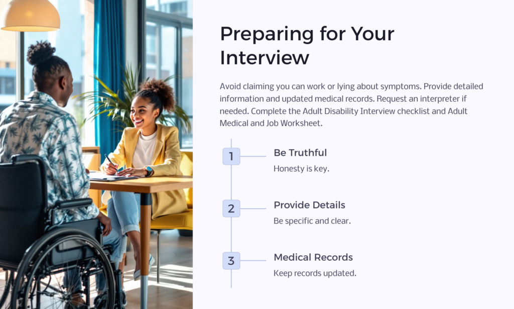 Disability Interview Prep infographic