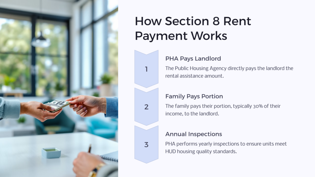 section 8 rent payment infographic