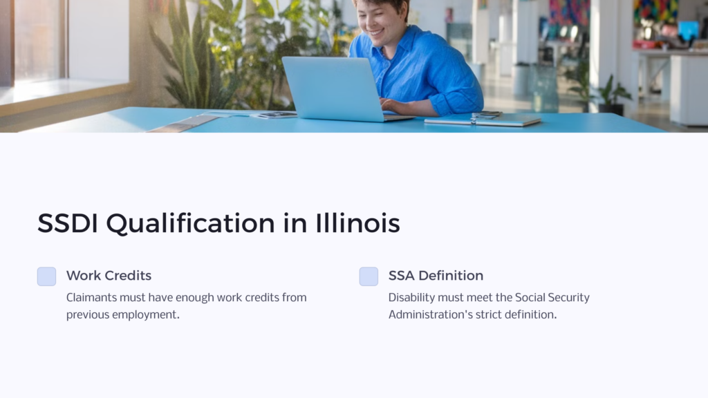 SSDI Qualifications in Illinois infographic