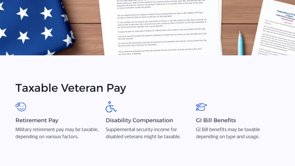 taxable veteran pay infographic