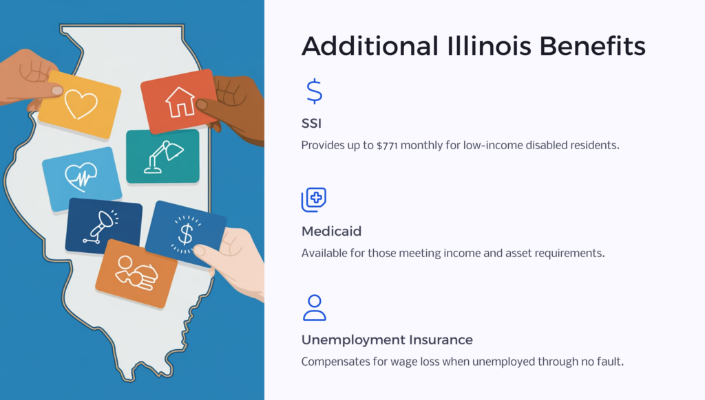 Other SSDI Illinois Benefits infographic