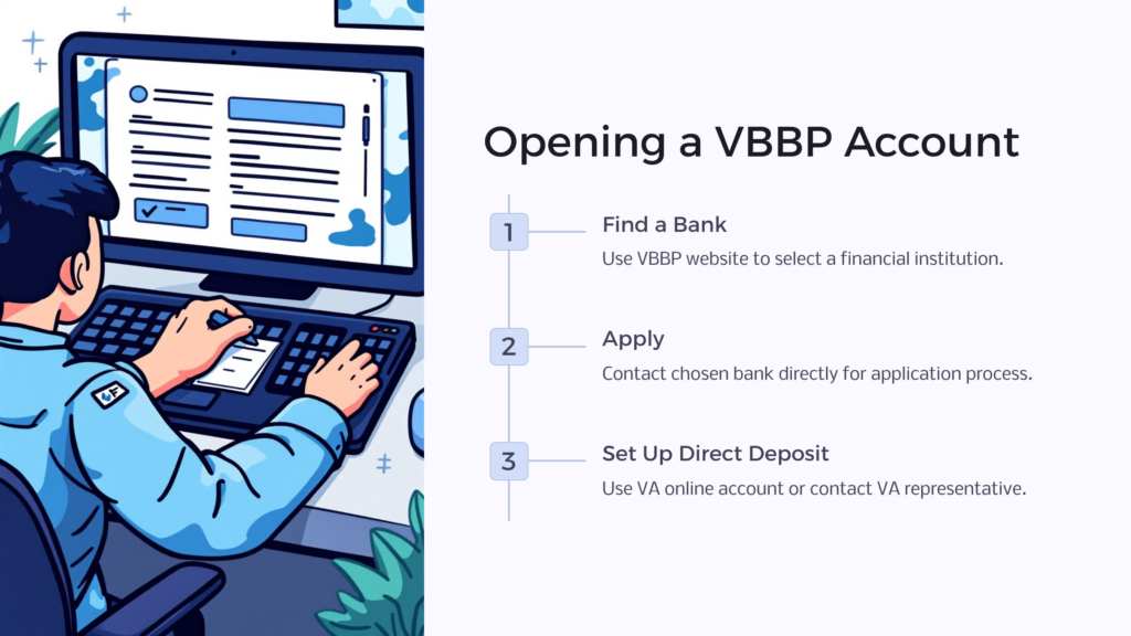 Open VBBP account infographic