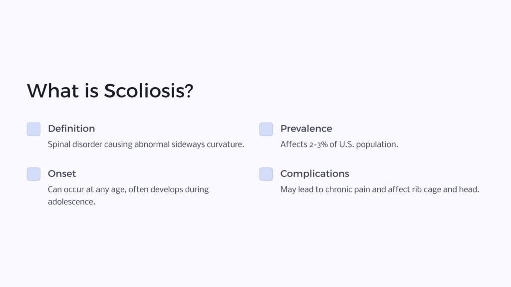 Scoliosis infographic