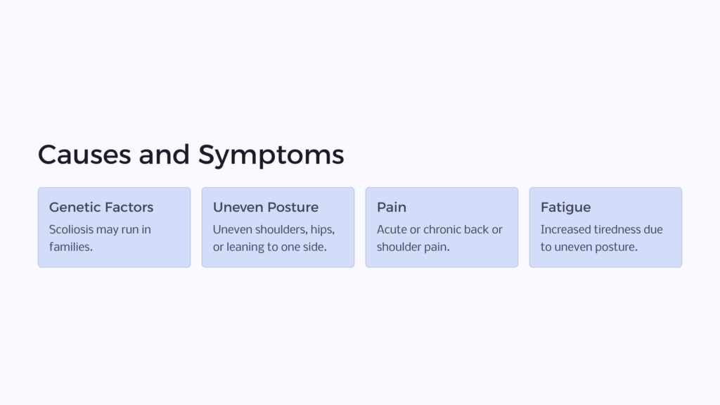 Scoliosis Causes infographic