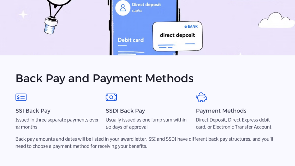 Social Security Back Pay infographic