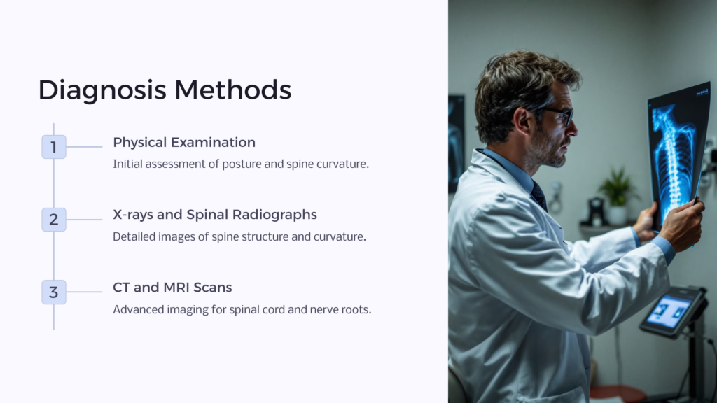 Scoliosis Diagnosis infographic