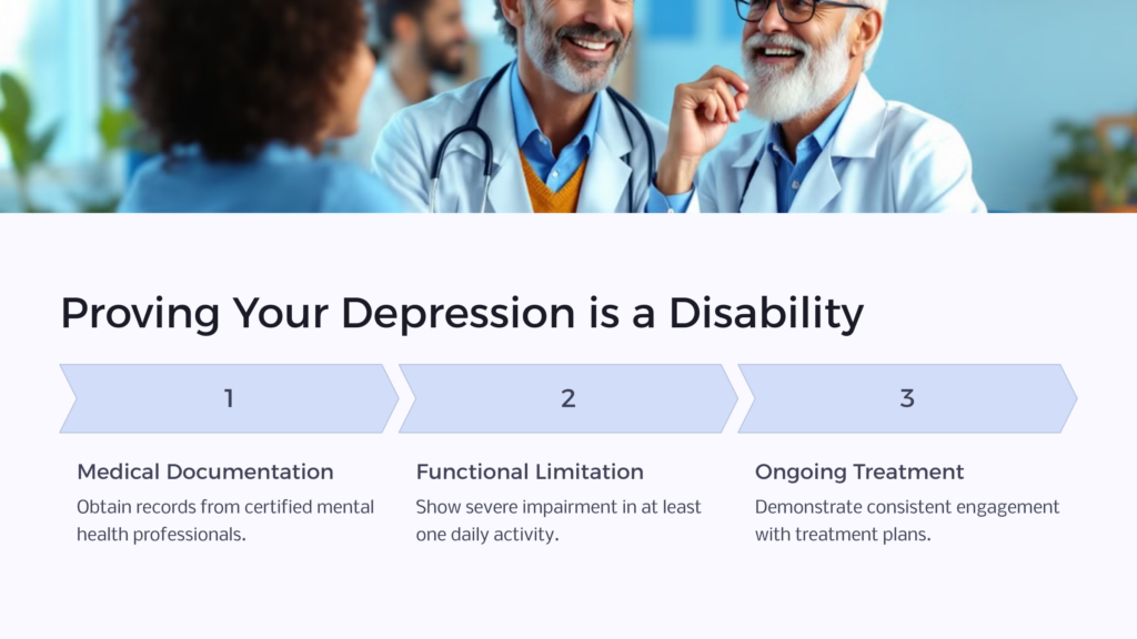 Depression as a Disability infographic