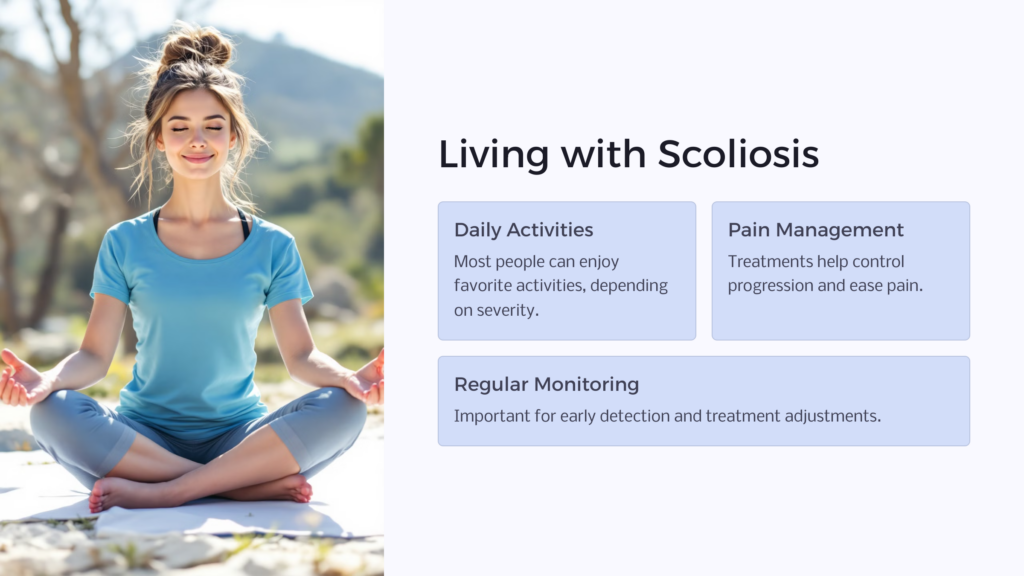 Life with Scoliosis infographic