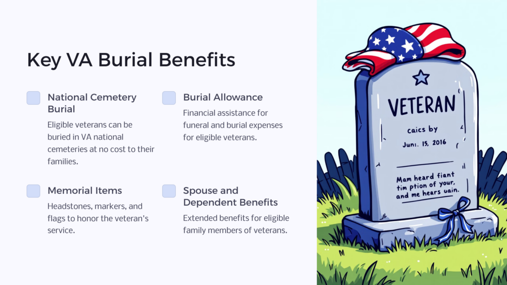 VA Burial Benefits infographic