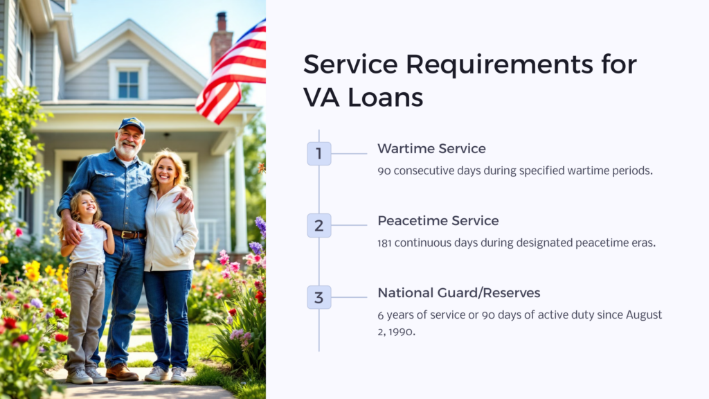 VA Loan Requirements infographic