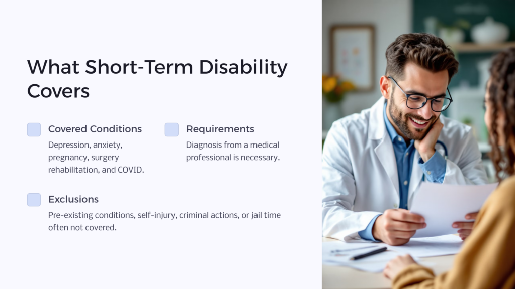 Short-Term Disability Coverage infographic