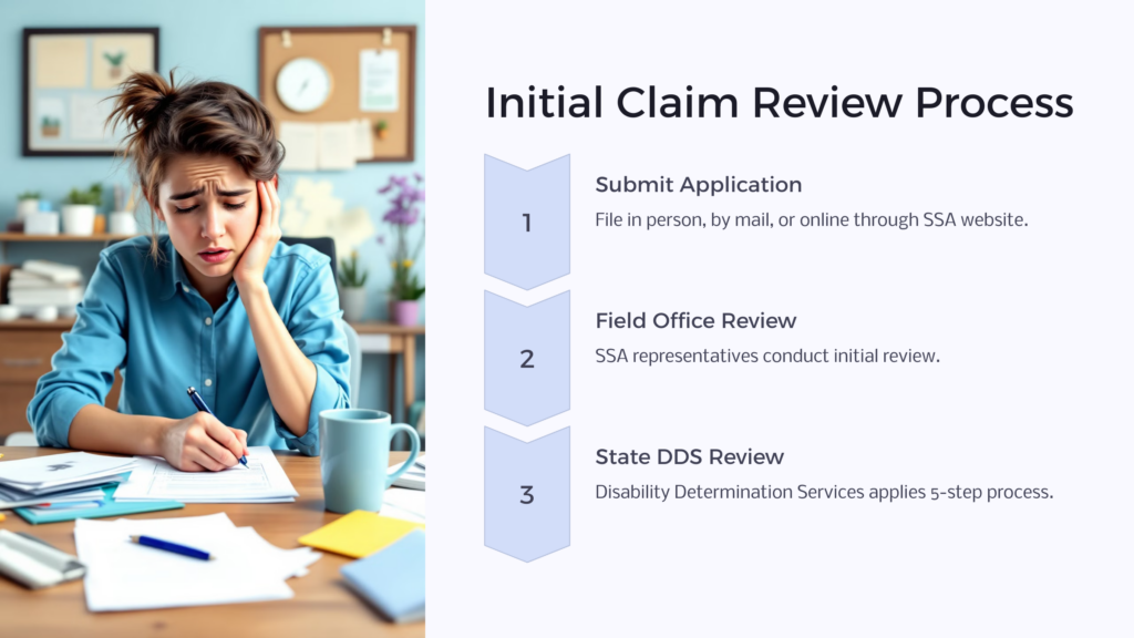 SSDI Claim Review Process infographic