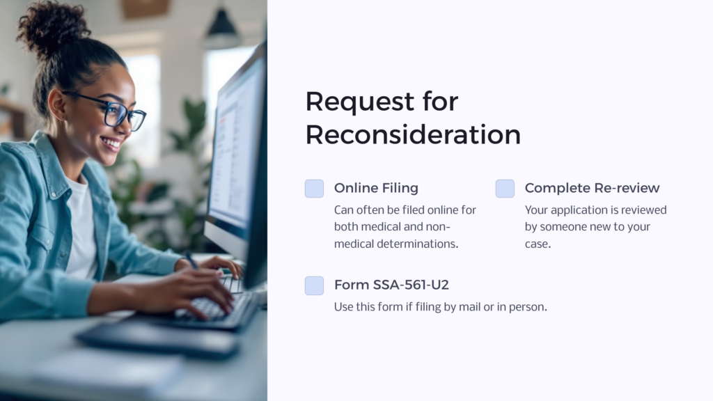 SSDI Appeals Consideration infographic
