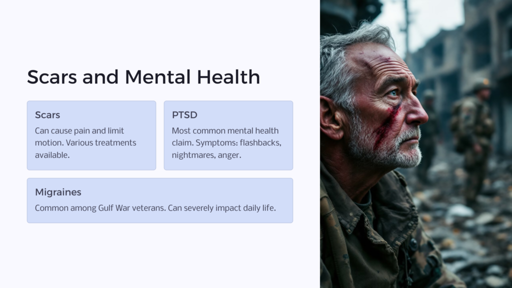 VA Disability Scars infographic