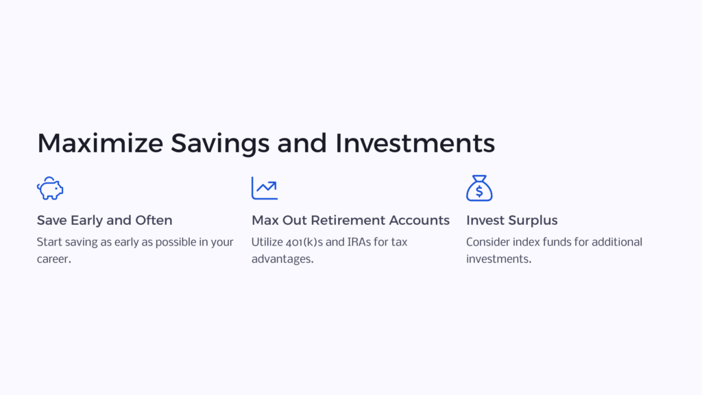 Savings and Investments infographic