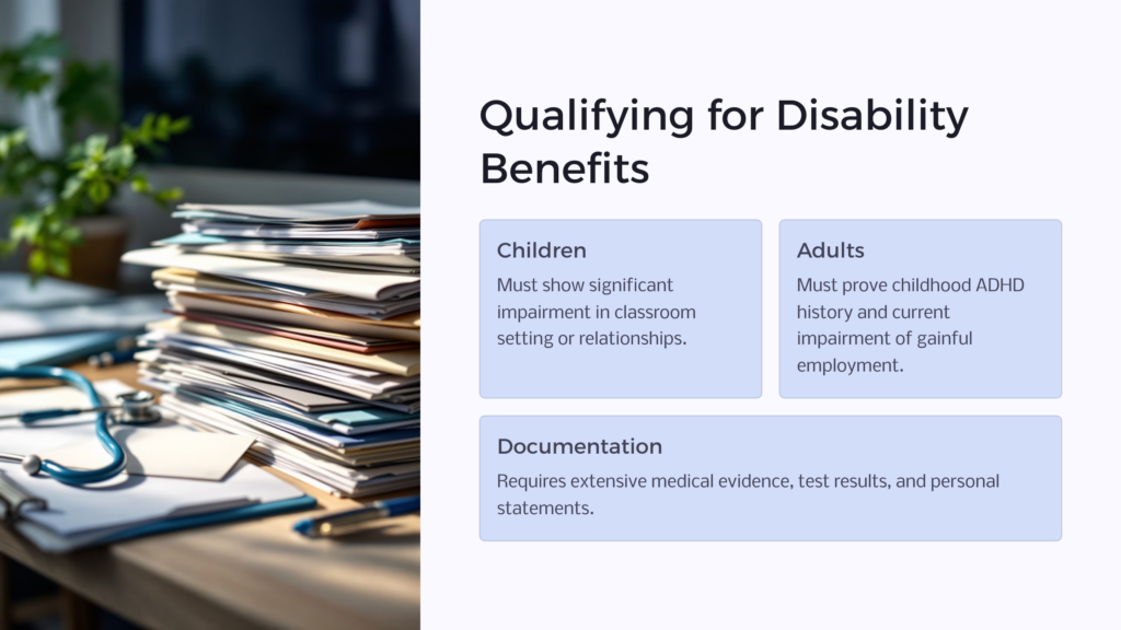 ADHD disability benefits infographic