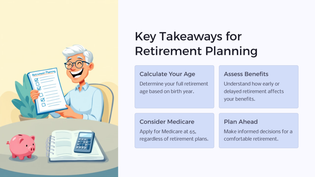 Retirement Planning Takeaways infographic