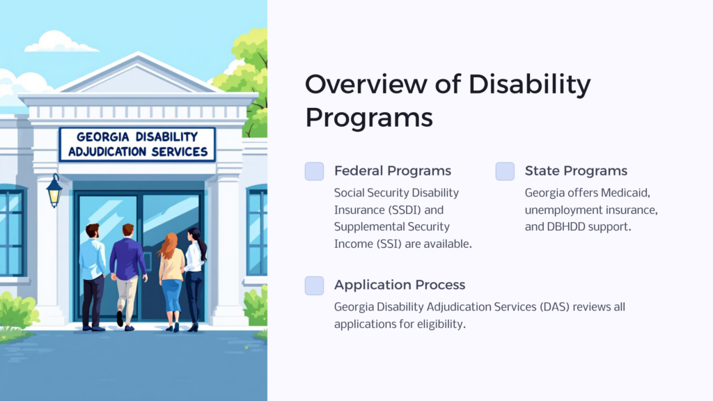 Georgia Disability Programs infographic