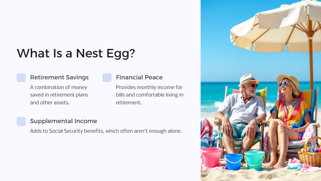 Retirement Nest Egg infographic