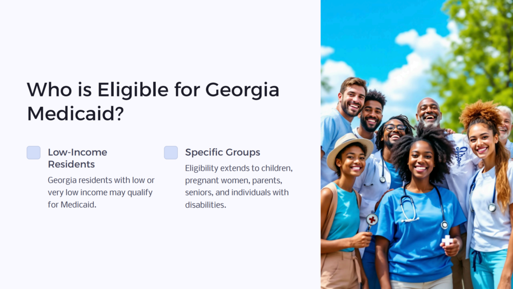 Georgia Medicaid Eligibility infographic