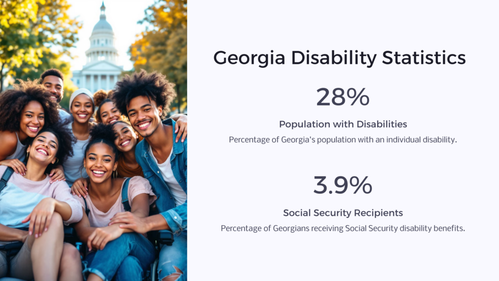 Georgia Disability Statistics infographic