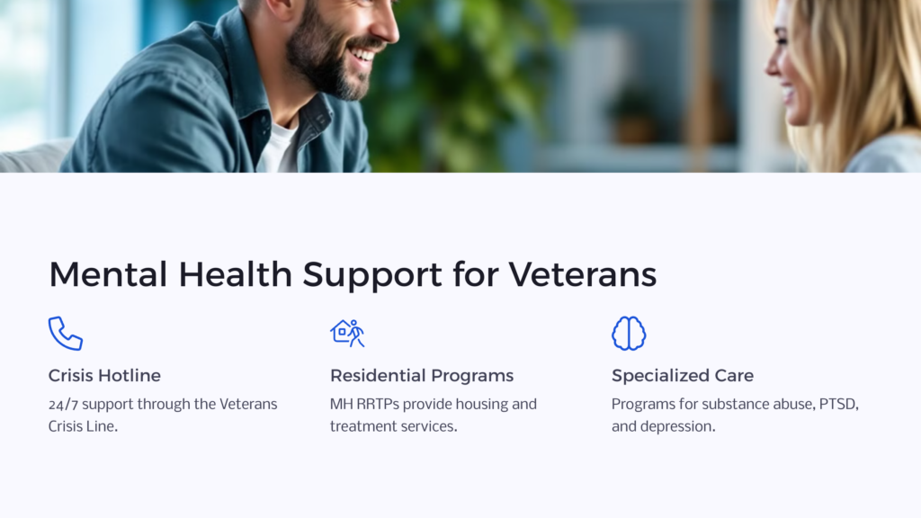 Mental Health Support for Veterans infographic